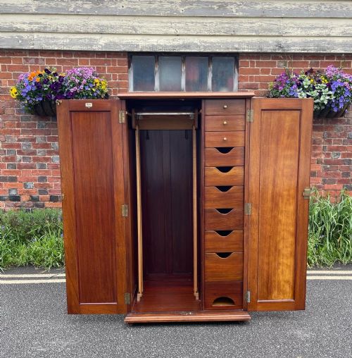 mahogany compactum wardrobe - CATEGORY: ANTIQUE WARDROBES - DATED 1910