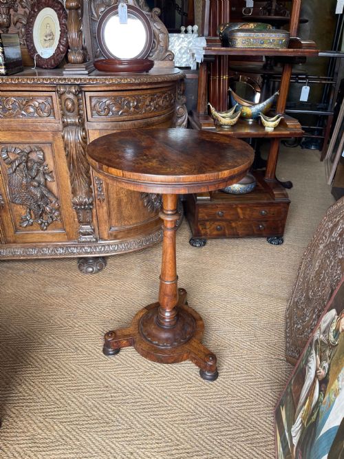 nineteenth century rosewood pedestal table - CATEGORY: ANTIQUE TABLES - DATED 19TH CENTURY