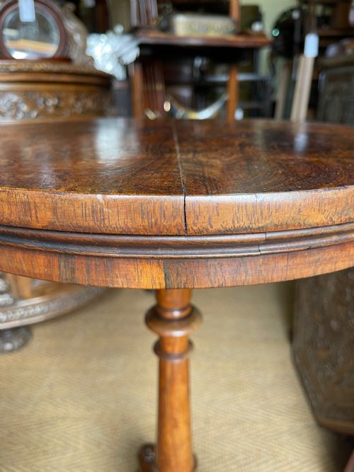 NINETEENTH CENTURY ROSEWOOD PEDESTAL TABLE - ADDITIONAL PHOTO 1