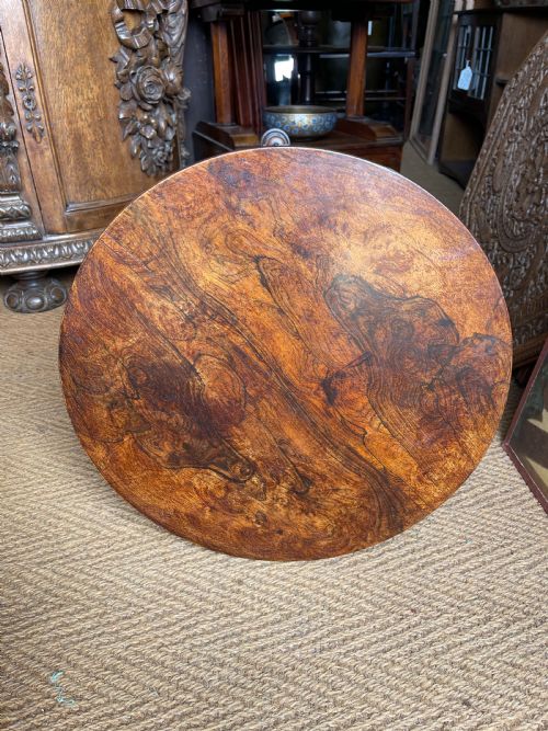 NINETEENTH CENTURY ROSEWOOD PEDESTAL TABLE - ADDITIONAL PHOTO 5