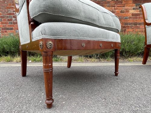 PAIR OF MAHOGANY ARMCHAIRS - ADDITIONAL PHOTO 6