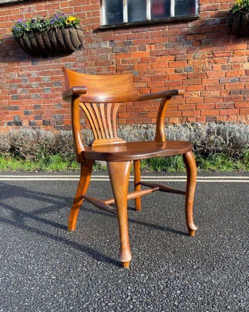 birch desk chair - CATEGORY: ANTIQUE CHAIRS - DATED 1900