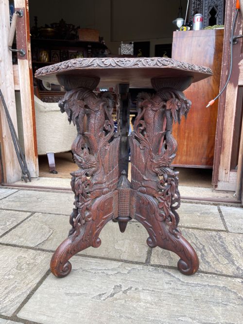NINETEENTH CENTURY BURMESE TEAK TABLE - ADDITIONAL PHOTO 2