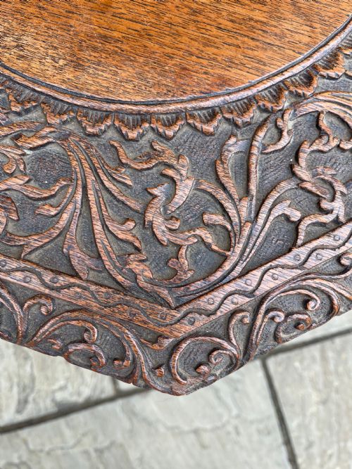 NINETEENTH CENTURY BURMESE TEAK TABLE - ADDITIONAL PHOTO 3