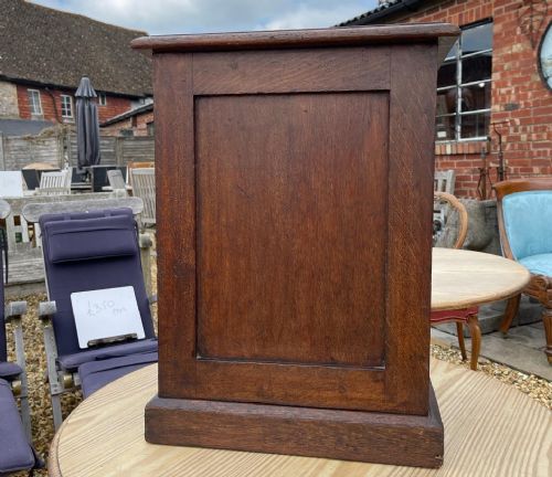 LATE VICTORIAN OAK COLLECTORS CHEST - ADDITIONAL PHOTO 4