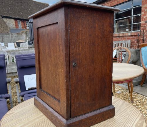 LATE VICTORIAN OAK COLLECTORS CHEST - ADDITIONAL PHOTO 5