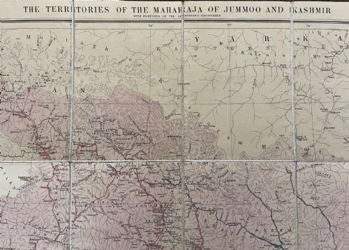RARE JUMMOO AND KASHMIR MAP - ADDITIONAL PHOTO 2