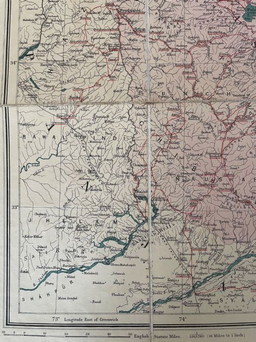 RARE JUMMOO AND KASHMIR MAP - ADDITIONAL PHOTO 4