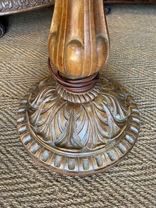 KASHMIRI WALNUT STANDARD LAMP - ADDITIONAL PHOTO 1