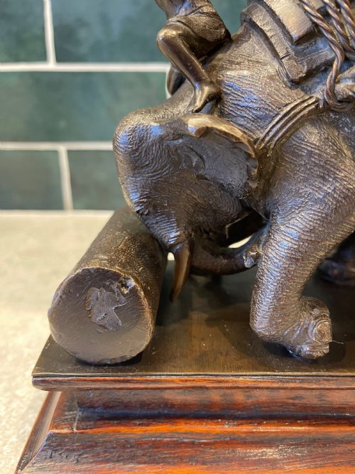 BURMESE ELEPHANT BRONZE - ADDITIONAL PHOTO 6