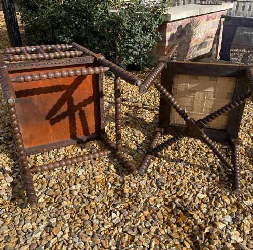 MATCHED PAIR OF BOBBIN CORNER CHAIRS - ADDITIONAL PHOTO 1