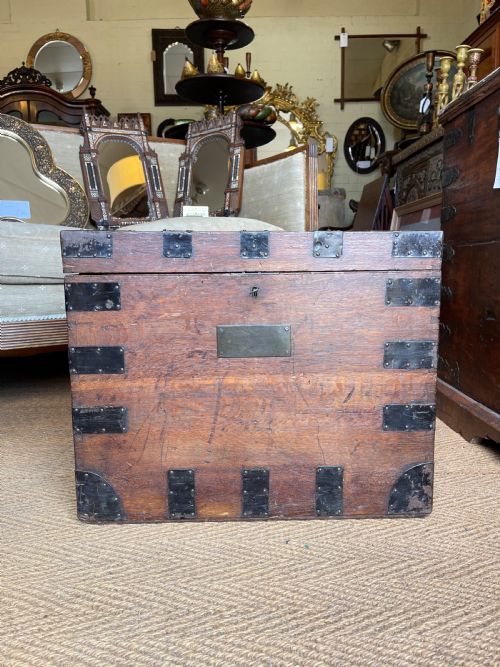 NINETEENTH CENTURY OAK SILVER CHEST - ADDITIONAL PHOTO 10