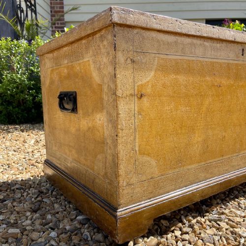 VICTORIAN PAINTED PINE TRUNK - ADDITIONAL PHOTO 1