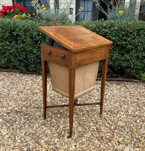 georgian rosewood work table - CATEGORY: ANTIQUE TABLES - DATED GEORGIAN