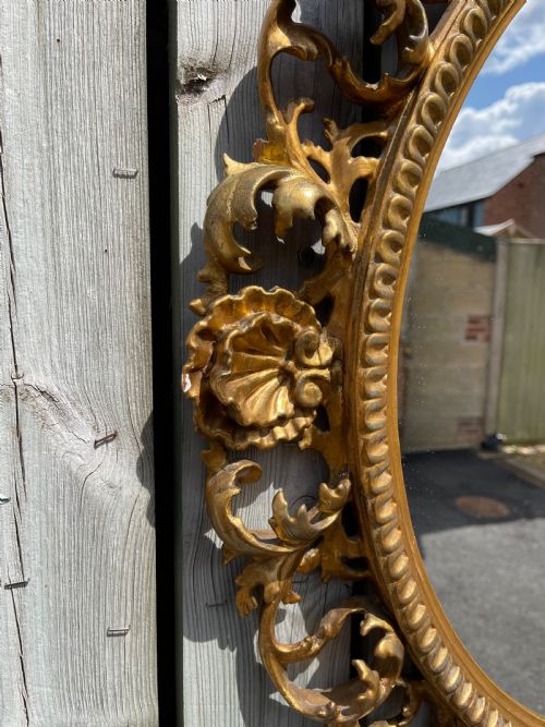 NINETEENTH CENTURY GILTWOOD MIRROR - ADDITIONAL PHOTO 1