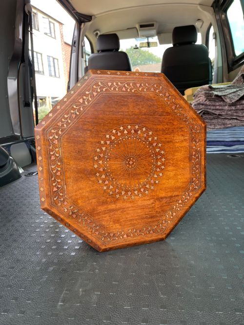 BRASS INLAID HOSHIARPUR TABLE - ADDITIONAL PHOTO 2