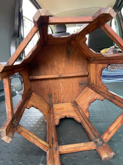 BRASS INLAID HOSHIARPUR TABLE - ADDITIONAL PHOTO 4
