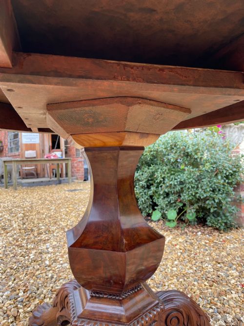 NINETEENTH CENTURY MAHOGANY CENTRE TABLE - ADDITIONAL PHOTO 8