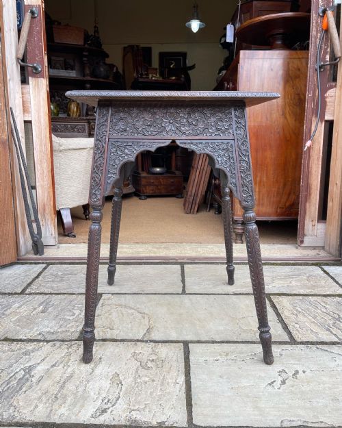 nineteenth century north indian padouk table - CATEGORY: ANTIQUE TABLES - DATED 1890