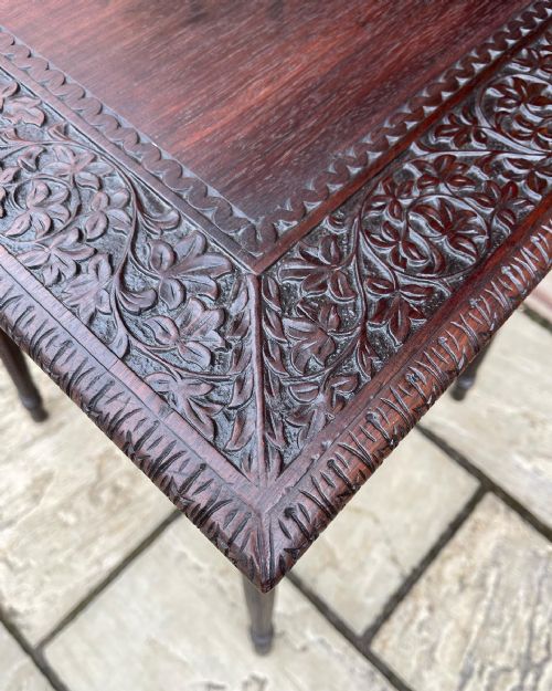 NINETEENTH CENTURY NORTH INDIAN PADOUK TABLE - ADDITIONAL PHOTO 1