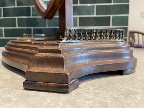 LARGE LATE VICTORIAN DRESSING MIRROR - ADDITIONAL PHOTO 4