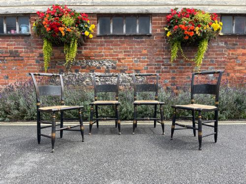SET OF FOUR HITCHCOCK CHAIRS