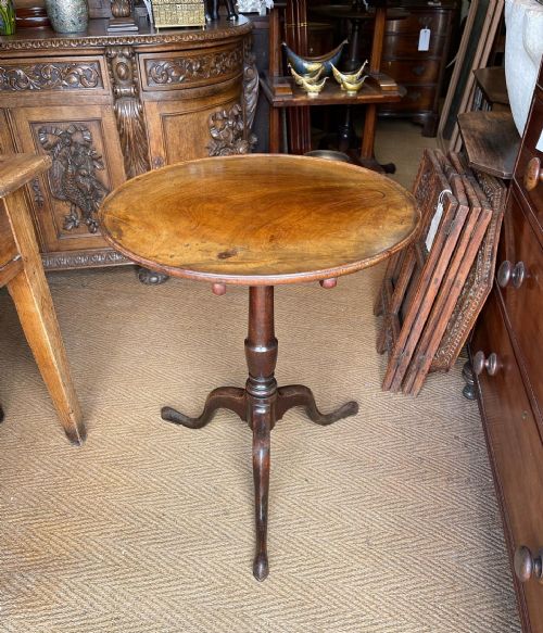 EIGHTEENTH CENTURY MAHOGANY TRIPOD TABLE - ADDITIONAL PHOTO 6