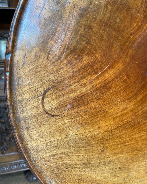 EIGHTEENTH CENTURY MAHOGANY TRIPOD TABLE - ADDITIONAL PHOTO 8