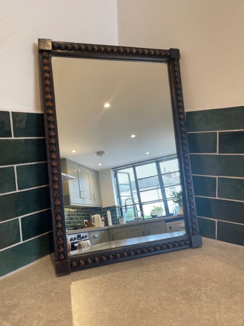 victorian bobbin turned mirror - CATEGORY: ANTIQUE MIRRORS - DATED VICTORIAN