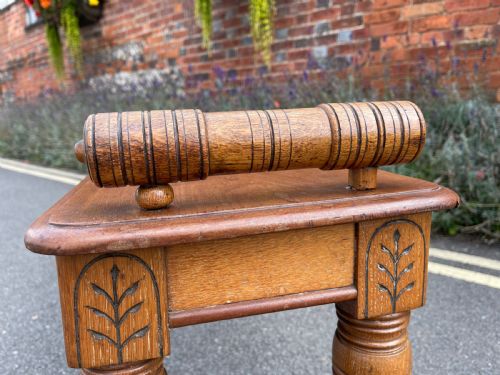 VICTORIAN HALL BENCH - ADDITIONAL PHOTO 5