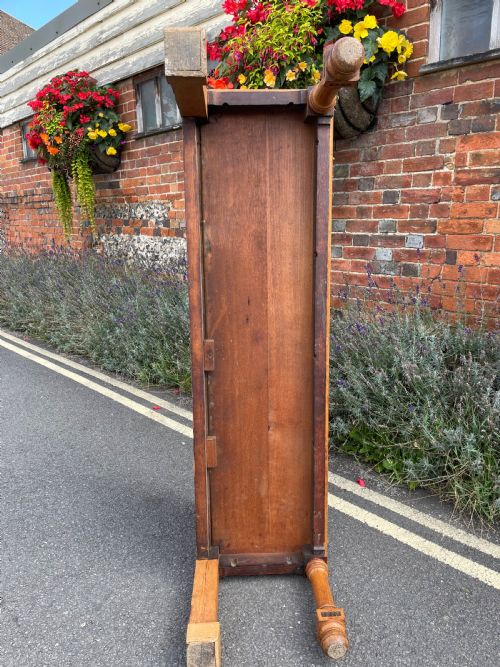 NINETEENTH CENTURY OAK HALL BENCH - ADDITIONAL PHOTO 7