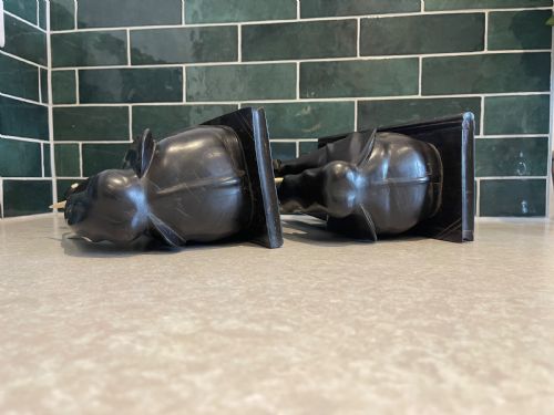 CEYLONESE EBONY ELEPHANT BOOKENDS - ADDITIONAL PHOTO 5