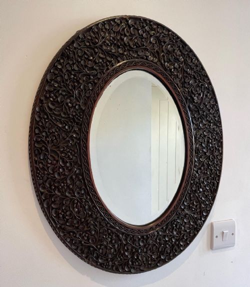 kashmiri mirror - CATEGORY: ANTIQUE MIRRORS - DATED 19TH CENTURY