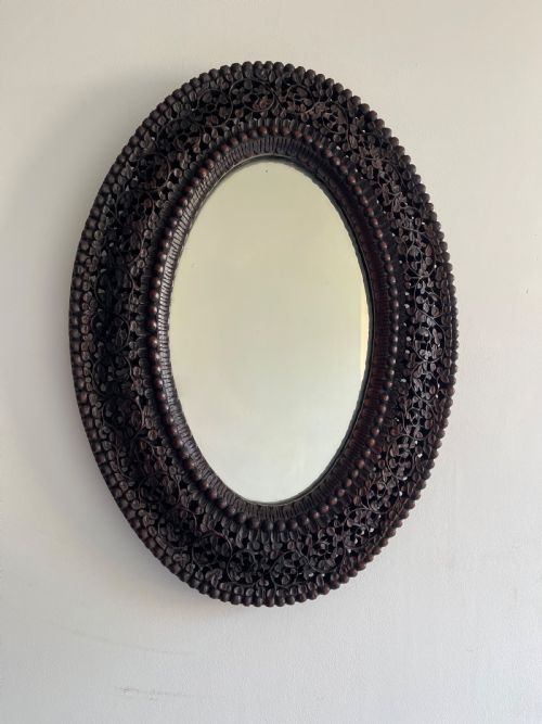 indian mirror - CATEGORY: ANTIQUE MIRRORS - DATED 1850