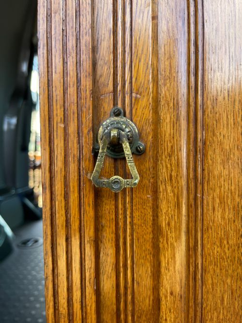 LATE VICTORIAN OAK BEDSIDE CUPBOARD - ADDITIONAL PHOTO 1