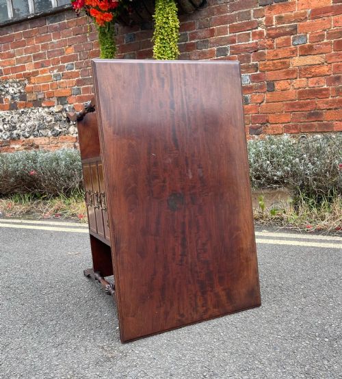 LATE VICTORIAN INLAID MAHOGANY TABLE - ADDITIONAL PHOTO 4