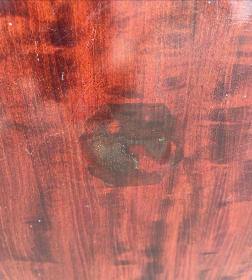 LATE VICTORIAN INLAID MAHOGANY TABLE - ADDITIONAL PHOTO 5