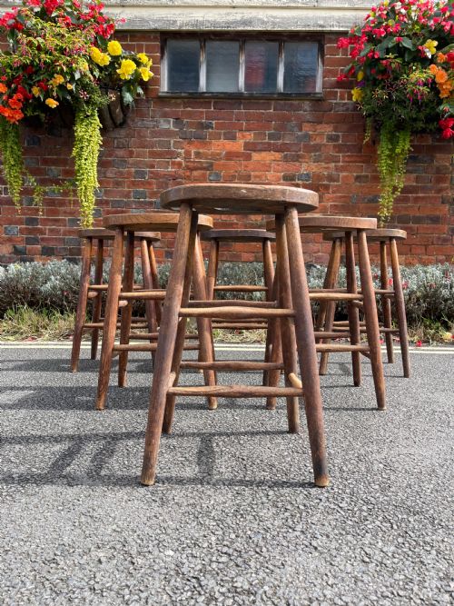 SET OF SIX STOOLS - ADDITIONAL PHOTO 2