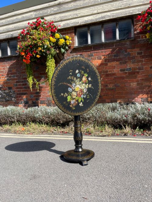 papier mache table - CATEGORY: ANTIQUE TABLES - DATED 19TH CENTURY