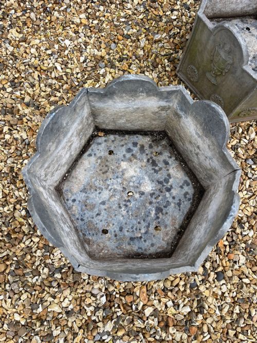 PAIR OF LEAD PLANTERS - ADDITIONAL PHOTO 2