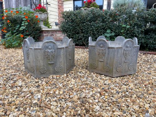 PAIR OF LEAD PLANTERS - ADDITIONAL PHOTO 3