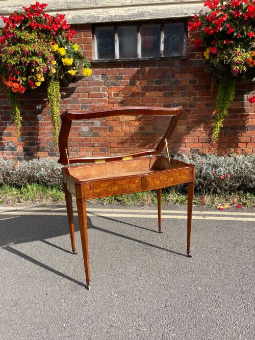 LATE VICTORIAN INLAID BIJOUTERIE TABLE - ADDITIONAL PHOTO 6