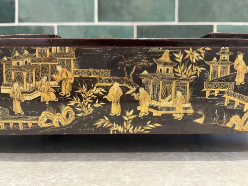 CHINESE EXPORT LACQUER GAMING BOX - ADDITIONAL PHOTO 4