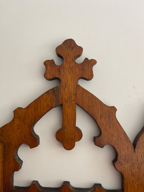 GOTHIC OAK HANGING WALL SHELF - ADDITIONAL PHOTO 1