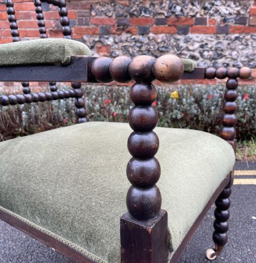 NINETEENTH CENTURY BOBBIN TURNED ARMCHAIR - ADDITIONAL PHOTO 2