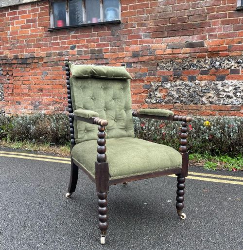 NINETEENTH CENTURY BOBBIN TURNED ARMCHAIR - ADDITIONAL PHOTO 5