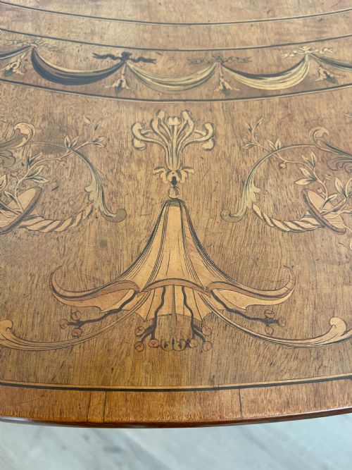 FINE INLAID MAHOGANY PEMBROKE TABLE - ADDITIONAL PHOTO 10