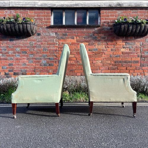 PAIR OF NINETEENTH CENTURY ARMCHAIRS - ADDITIONAL PHOTO 3
