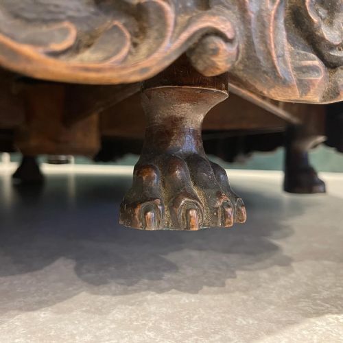 ANGLO INDIAN TEAK LAZY SUSAN - ADDITIONAL PHOTO 5