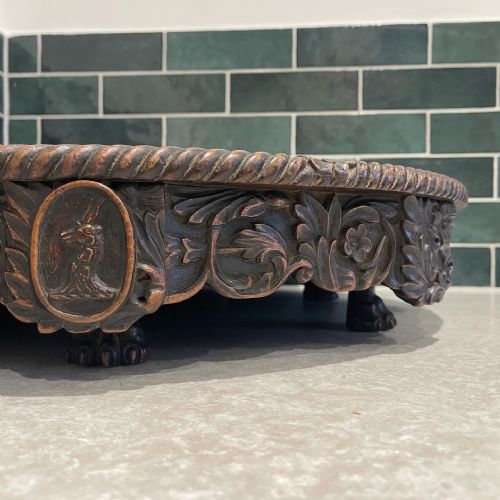 ANGLO INDIAN TEAK LAZY SUSAN - ADDITIONAL PHOTO 6